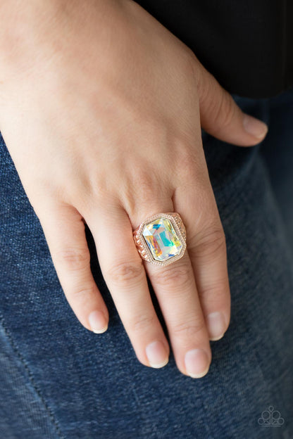 Paparazzi Galaxy Goddess Rose Gold Ring - P4RE-GDRS-222XX