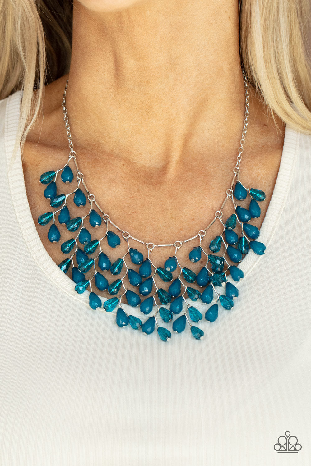 Paparazzi Garden Fairytale Blue Short Necklace - Convention Release 2021