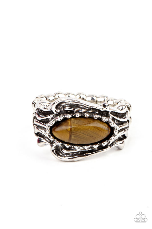 Paparazzi Gemstone Gypsy Brown Ring - P4SE-BNXX-128XX