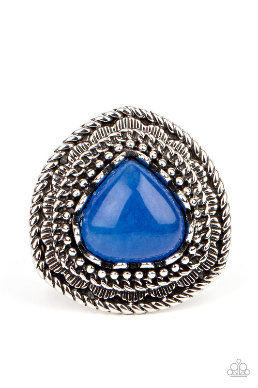 Paparazzi Genuinely Gemstone Blue Ring - P4SE-BLXX-236XX