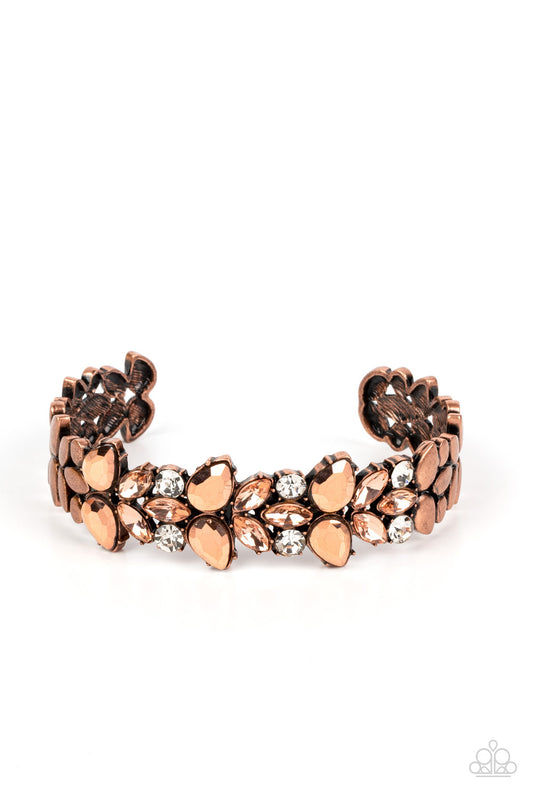 Paparazzi Glacial Gleam Copper Cuff Bracelet - P9ED-CPXX-038XX