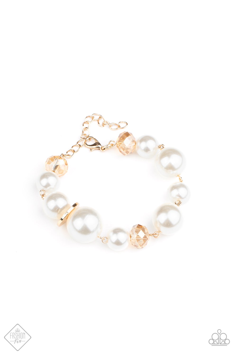 Paparazzi Glamour Gamble Gold Clasp Bracelet - Fashion Fix Fiercely 5th Avenue August 2020