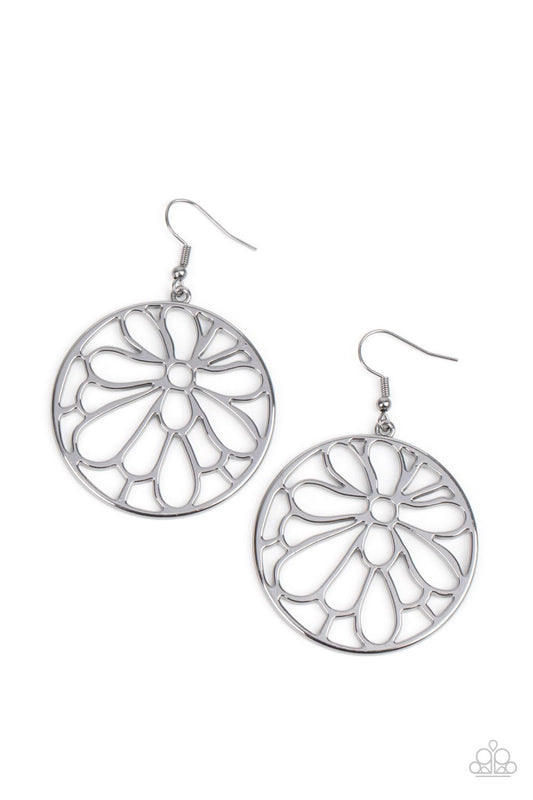 Paparazzi Glowing Glades Silver Fishhook Earrings - P5WH-SVXX-257XX