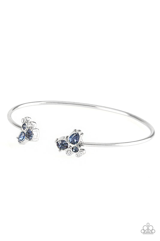 Paparazzi Going For Glitter Blue Cuff Bracelet - P9DA-BLXX-061XX