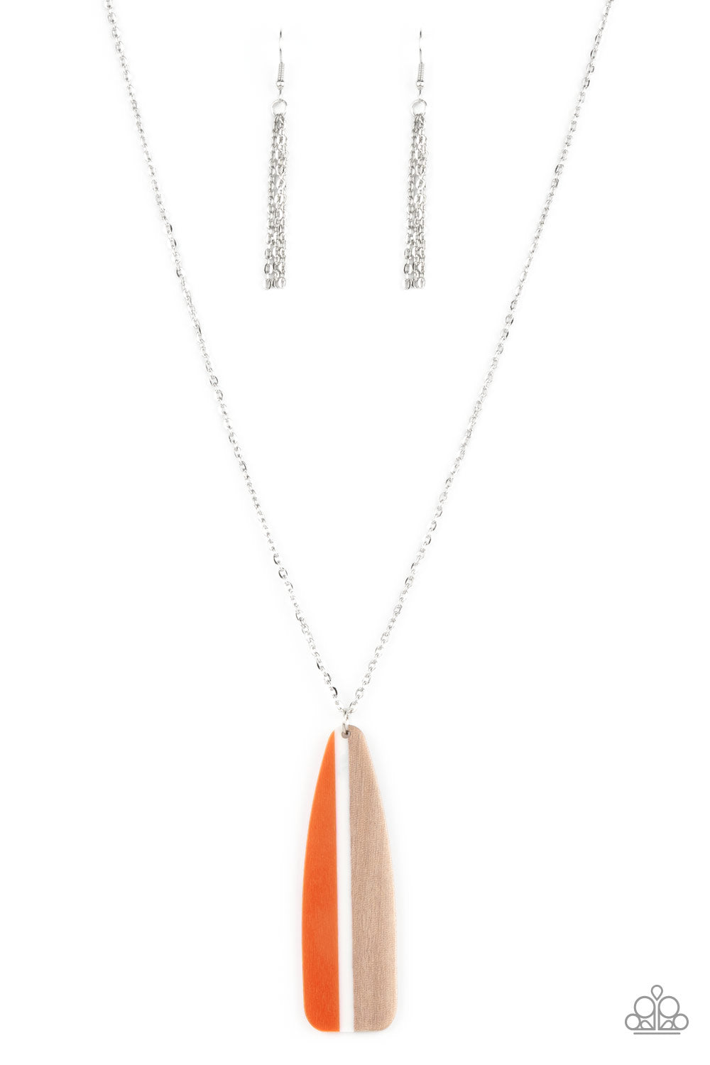 Paparazzi Grab a Paddle Orange Long Necklace - P2SE-OGXX-278XX