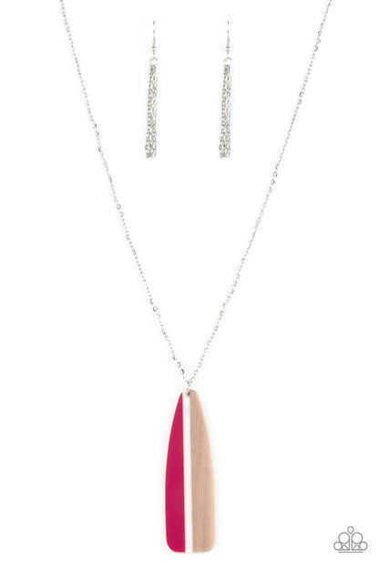 Paparazzi Grab a Paddle Pink Long Necklace - P2SE-PKXX-227XX