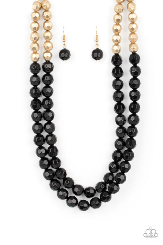 Paparazzi Greco Getaway Black Short Necklace - P2SE-BKXX-330FR