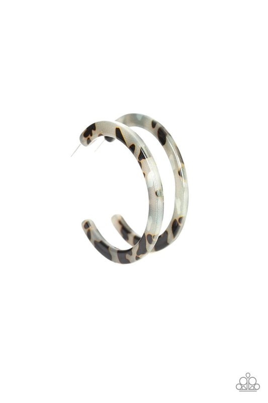 Paparazzi HAUTE-Blooded Multi Post Acrylic Hoop Earrings
