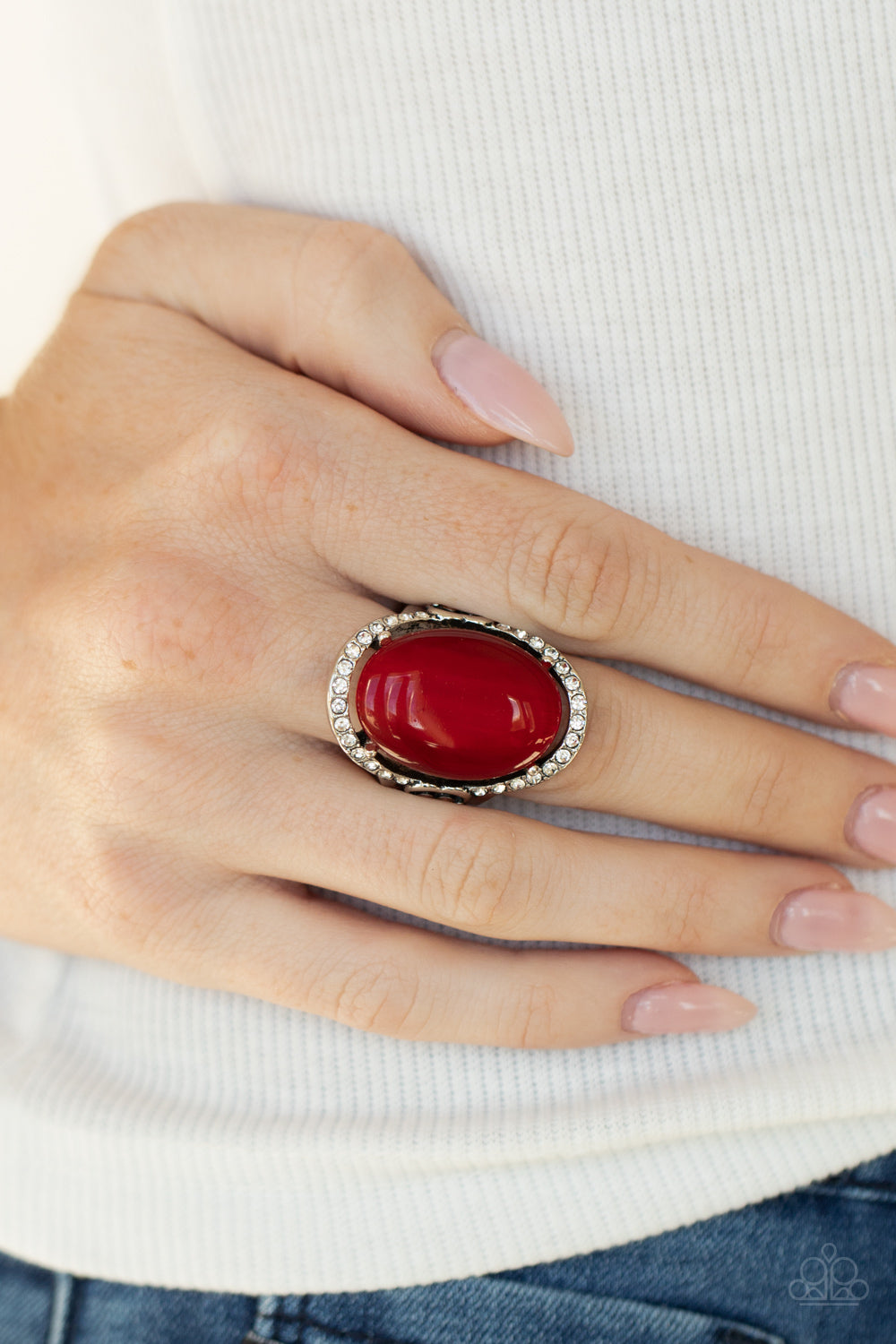 Paparazzi Happily Ever Enchanted Red Ring - P4RE-RDXX-144XX