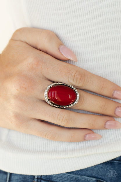 Paparazzi Happily Ever Enchanted Red Ring - P4RE-RDXX-144XX