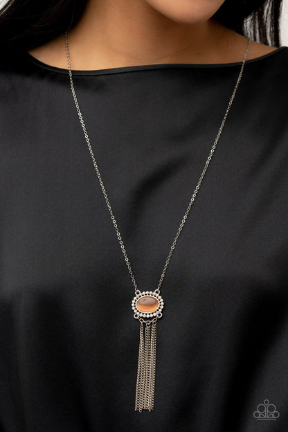 Paparazzi Happily Ever Ethereal Orange Long Necklace - P2RE-OGXX-138XX