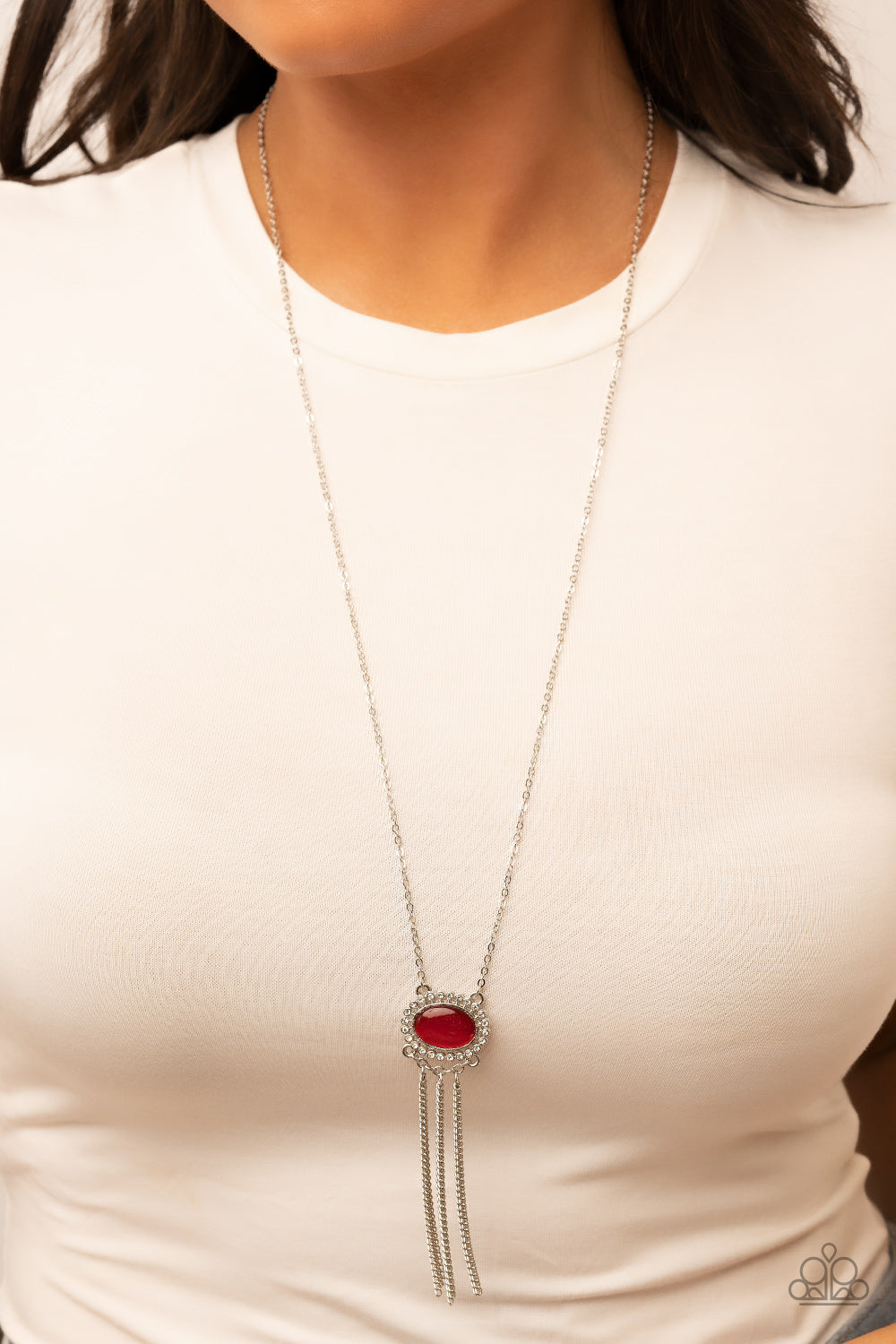 Paparazzi Happily Ever Ethereal Red Long Necklace - P2RE-RDXX-233XX