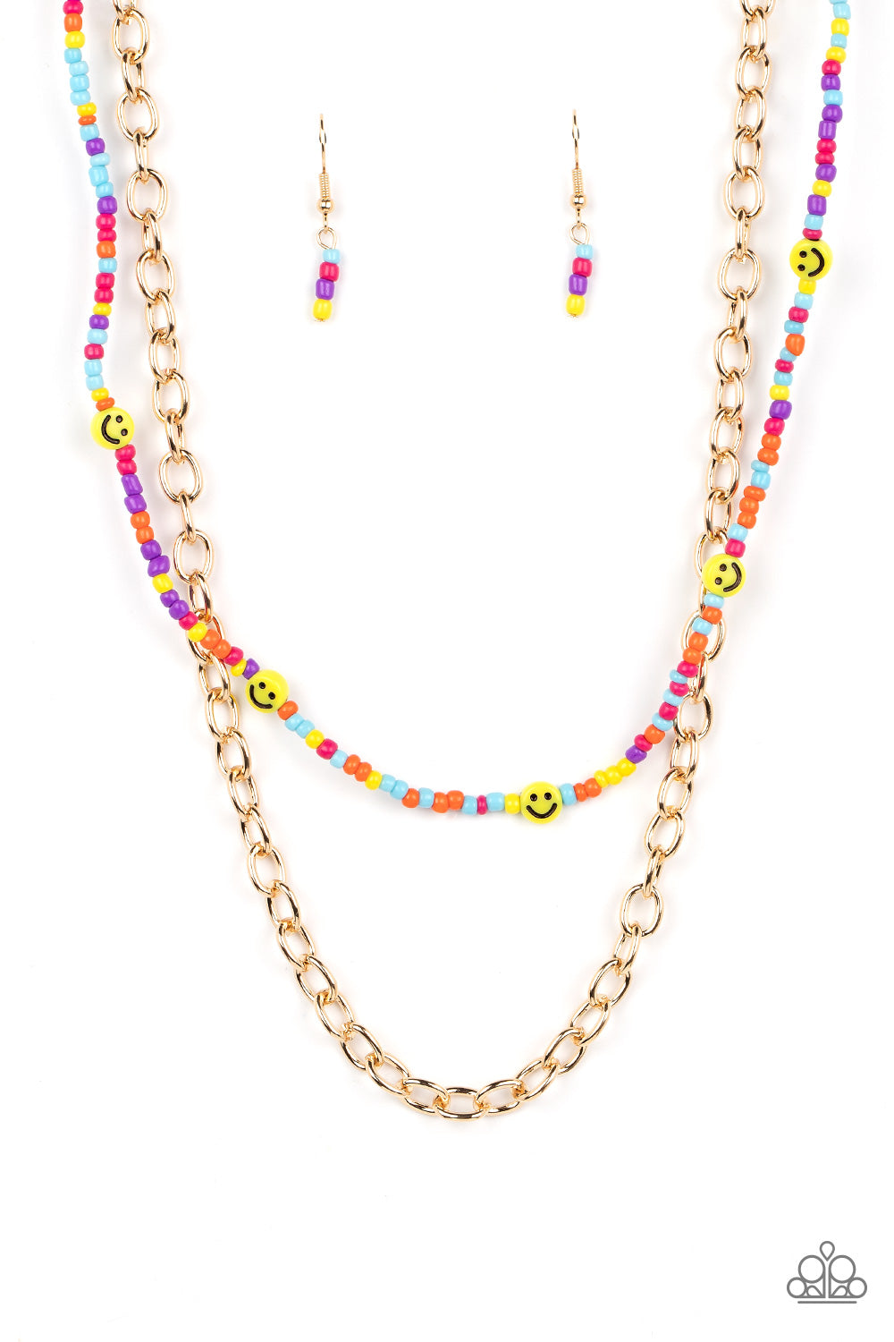 Paparazzi Happy Looks Good On You Multi Short Necklace - P2DA-MTXX-084XX