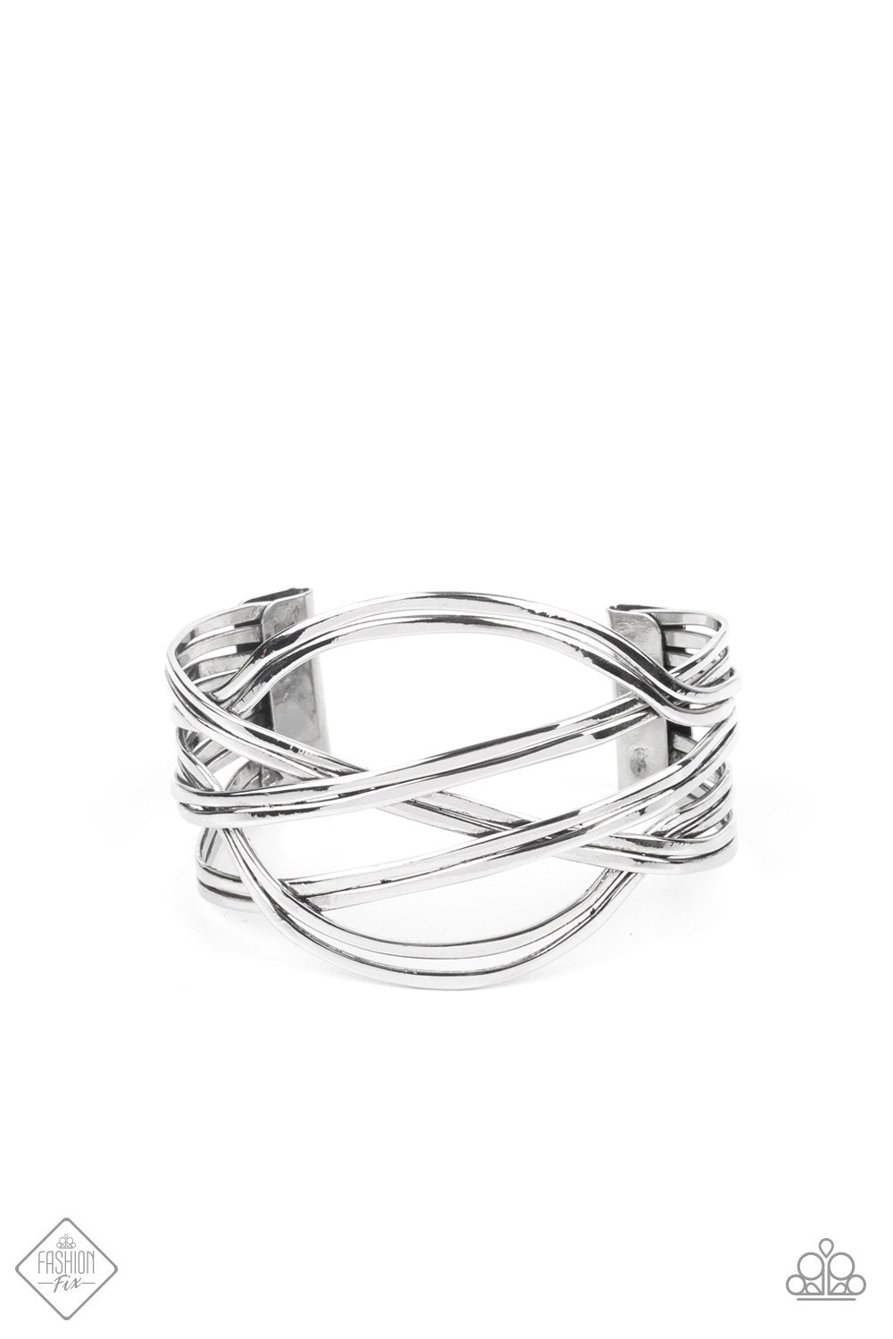 Paparazzi&nbsp;Hautely Hammered Silver Cuff Bracelet - Fashion Fix Magnificent Musings June 2021