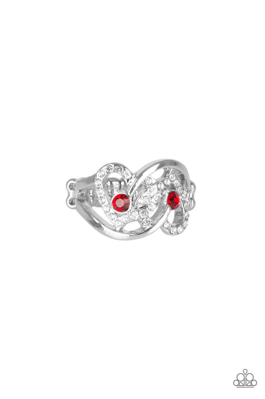 Paparazzi Have The World On A HEART-String Red Ring