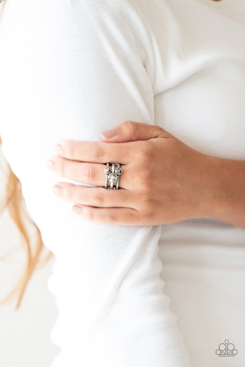 Paparazzi Head In The Stars Silver Ring