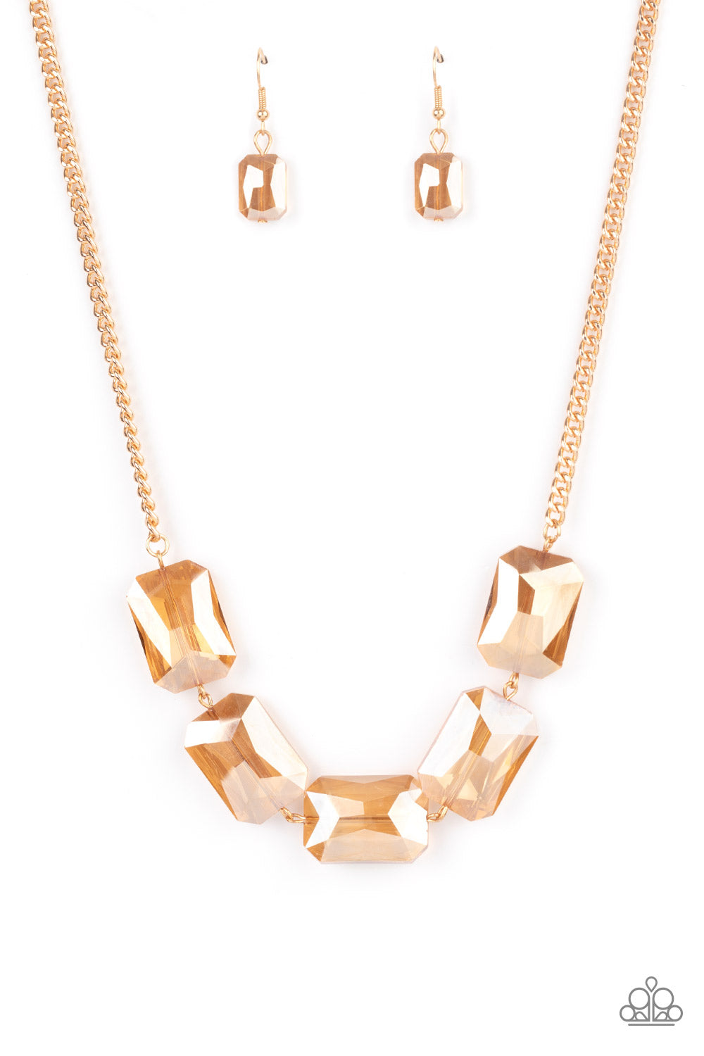 Paparazzi Heard It On The HEIR-Waves Gold Short Necklace