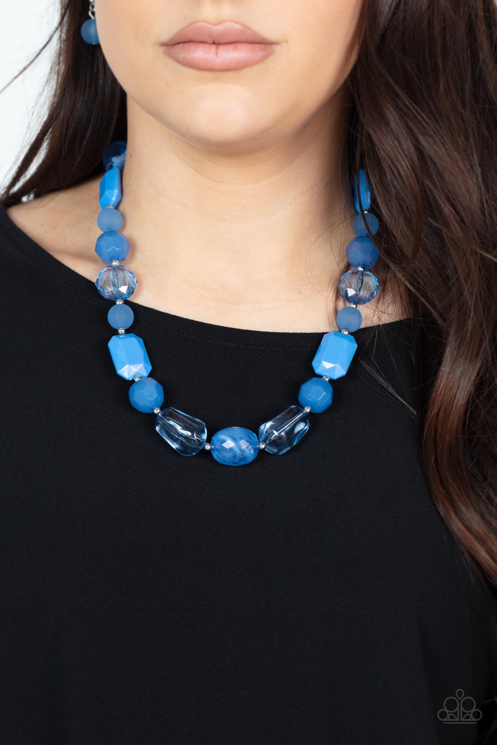 Paparazzi Here Today, GONDOLA Tomorrow Blue Short Necklace - P2ST-BLXX-175XX