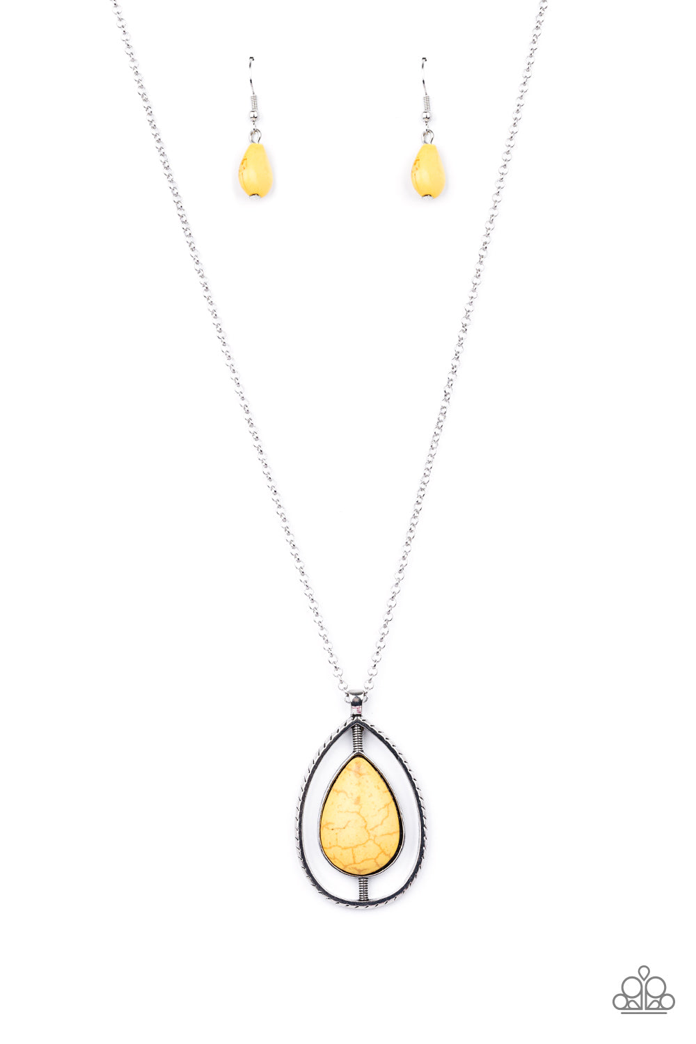 Paparazzi Here Today, PATAGONIA Tomorrow Yellow Short Necklace - P2SE-YWXX-192XX