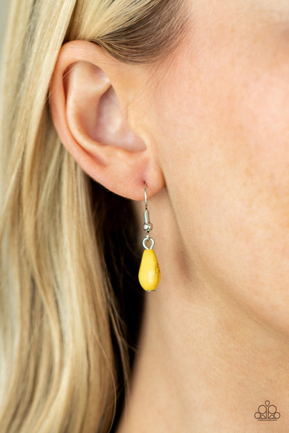 Paparazzi Here Today, PATAGONIA Tomorrow Yellow Short Necklace - P2SE-YWXX-192XX