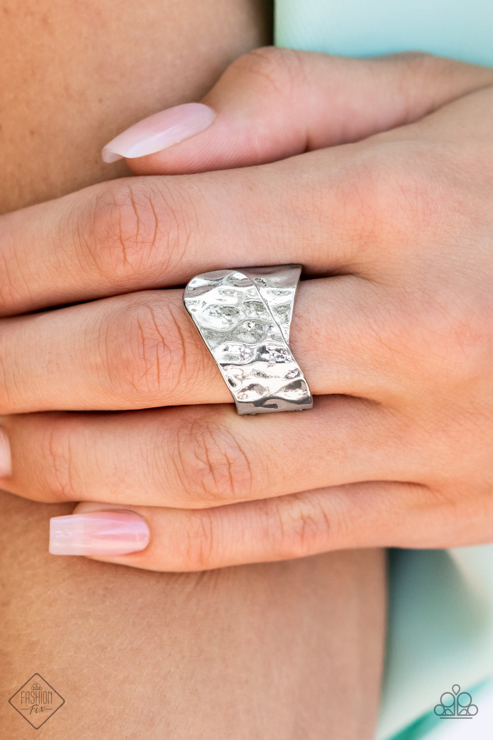 Paparazzi Hidden Troves Silver Ring - Fashion Fix Glimpses of Malibu July 2022
