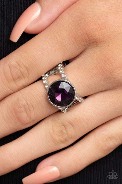 Paparazzi High Roller Sparkle Purple Ring - P4RE-PRXX-178XX