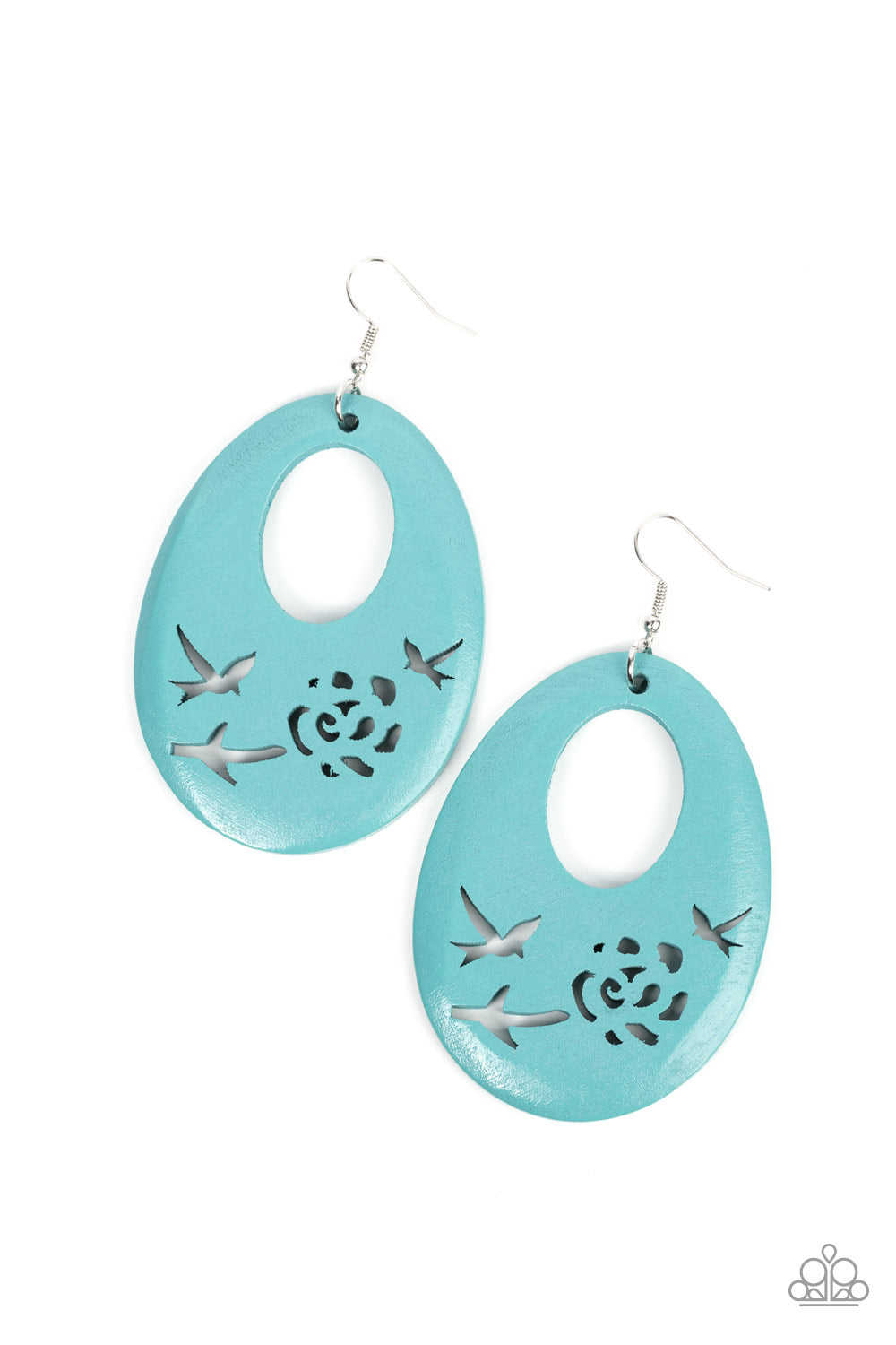 Paparazzi Home TWEET Home Blue Fishhook Earrings - P5SE-BLXX-293XX