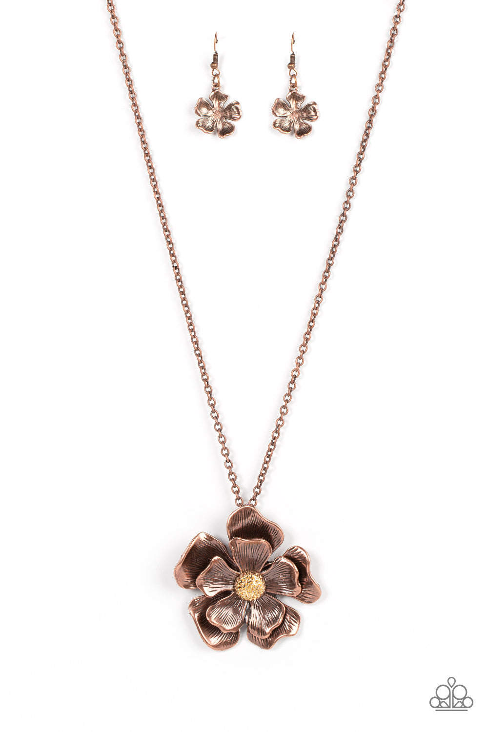 Paparazzi Homegrown Glamour Copper Long Necklace - P2ST-CPXX-098XX