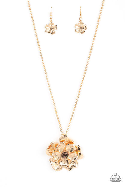 Paparazzi Homegrown Glamour Gold Long Necklace - P2ST-GDXX-115XX