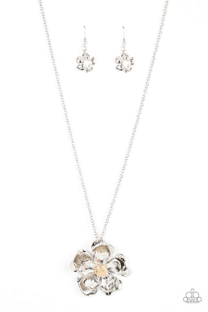Paparazzi Homegrown Glamour Silver Long Necklace - P2ST-SVXX-148XX