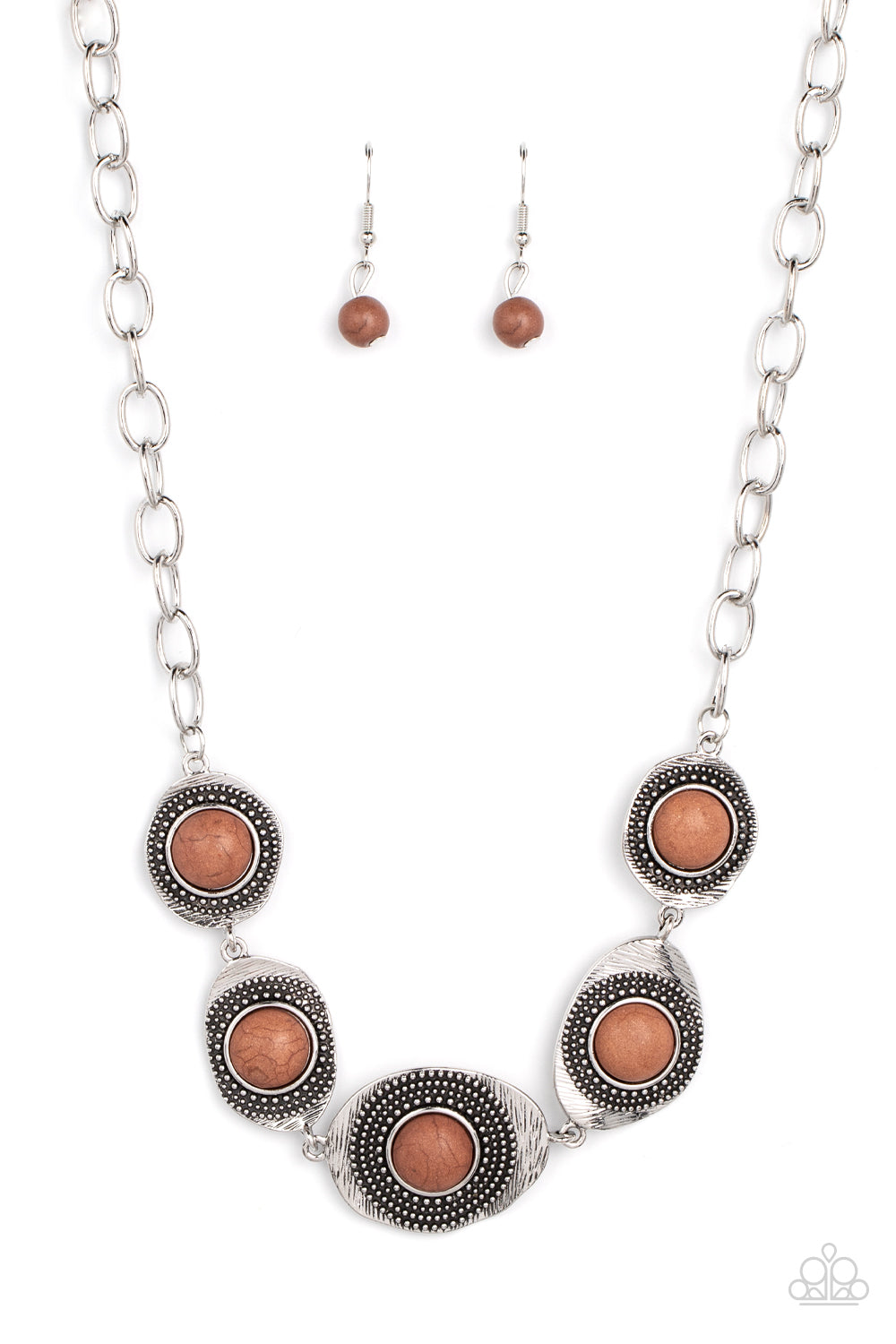 Paparazzi Homestead Harmony Brown Short Necklace - P2SE-BNXX-233XX