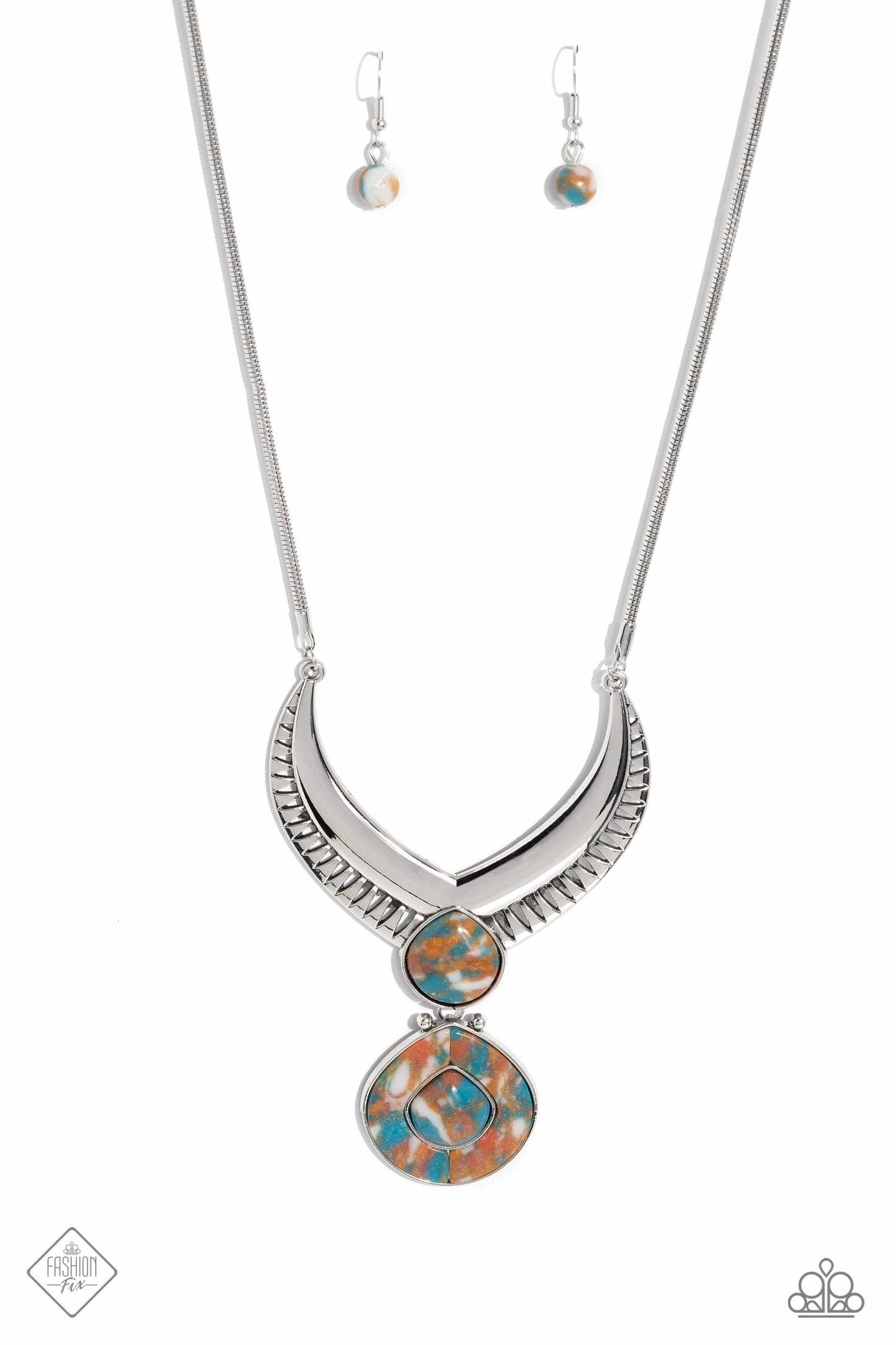 Paparazzi I CLAN See Clearly Now Brown Short Necklace - Fashion Fix Simply Santa Fe March 2023 - P2SE-BNXX-207NS