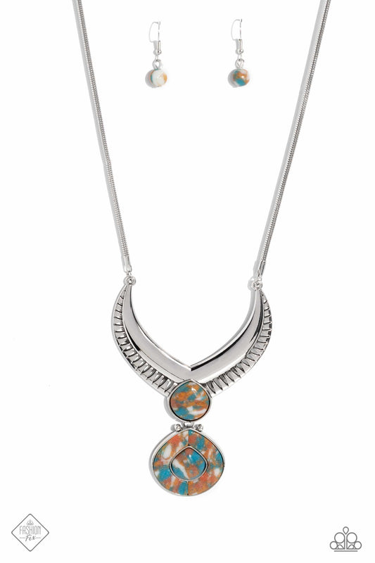 Paparazzi I CLAN See Clearly Now Brown Short Necklace - Fashion Fix Simply Santa Fe March 2023 - P2SE-BNXX-207NS
