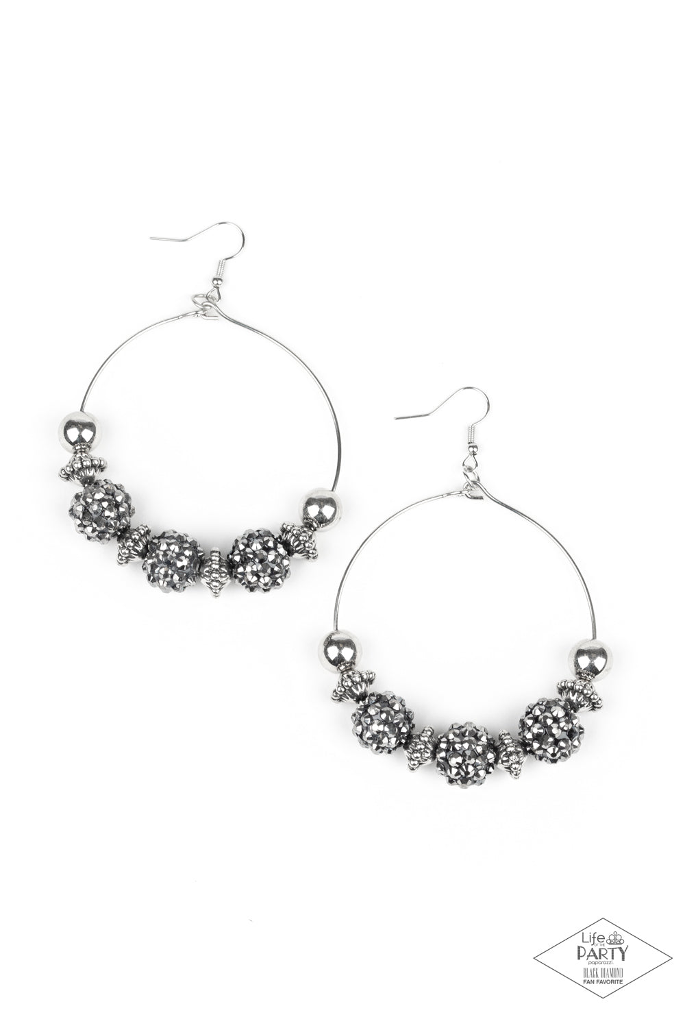 Paparazzi I Can Take A Compliment Silver Fishhook Earrings - Life Of The Party Exclusive