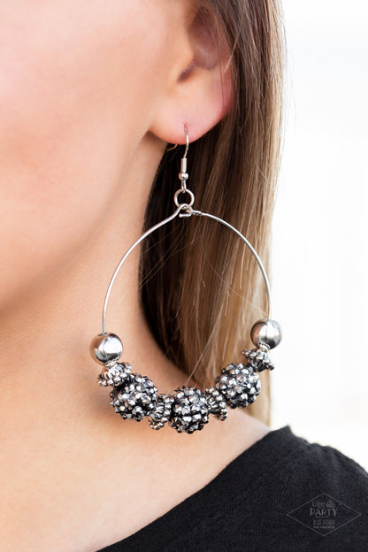 Paparazzi I Can Take A Compliment Silver Fishhook Earrings - Life Of The Party Exclusive