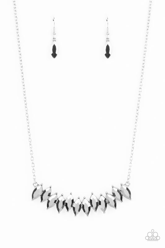 Paparazzi Icy Intensity Silver Short Necklace