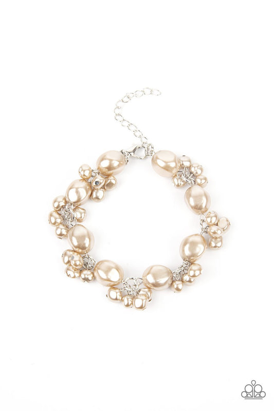 Paparazzi Imperfectly Perfect Brown Clasp Bracelet