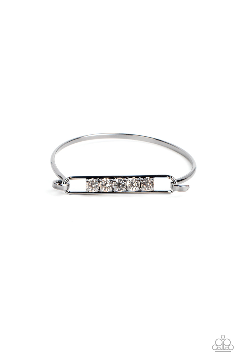 Paparazzi In CHARM'S Way Black Bangle Bracelet - P9DA-BKXX-148XX