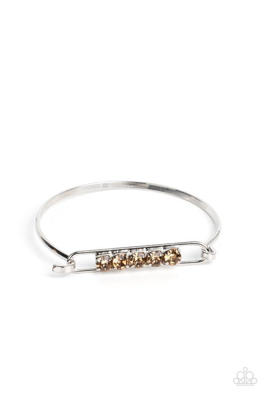 Paparazzi In CHARM'S Way Brown Bangle Bracelet - P9DA-BNXX-050XX