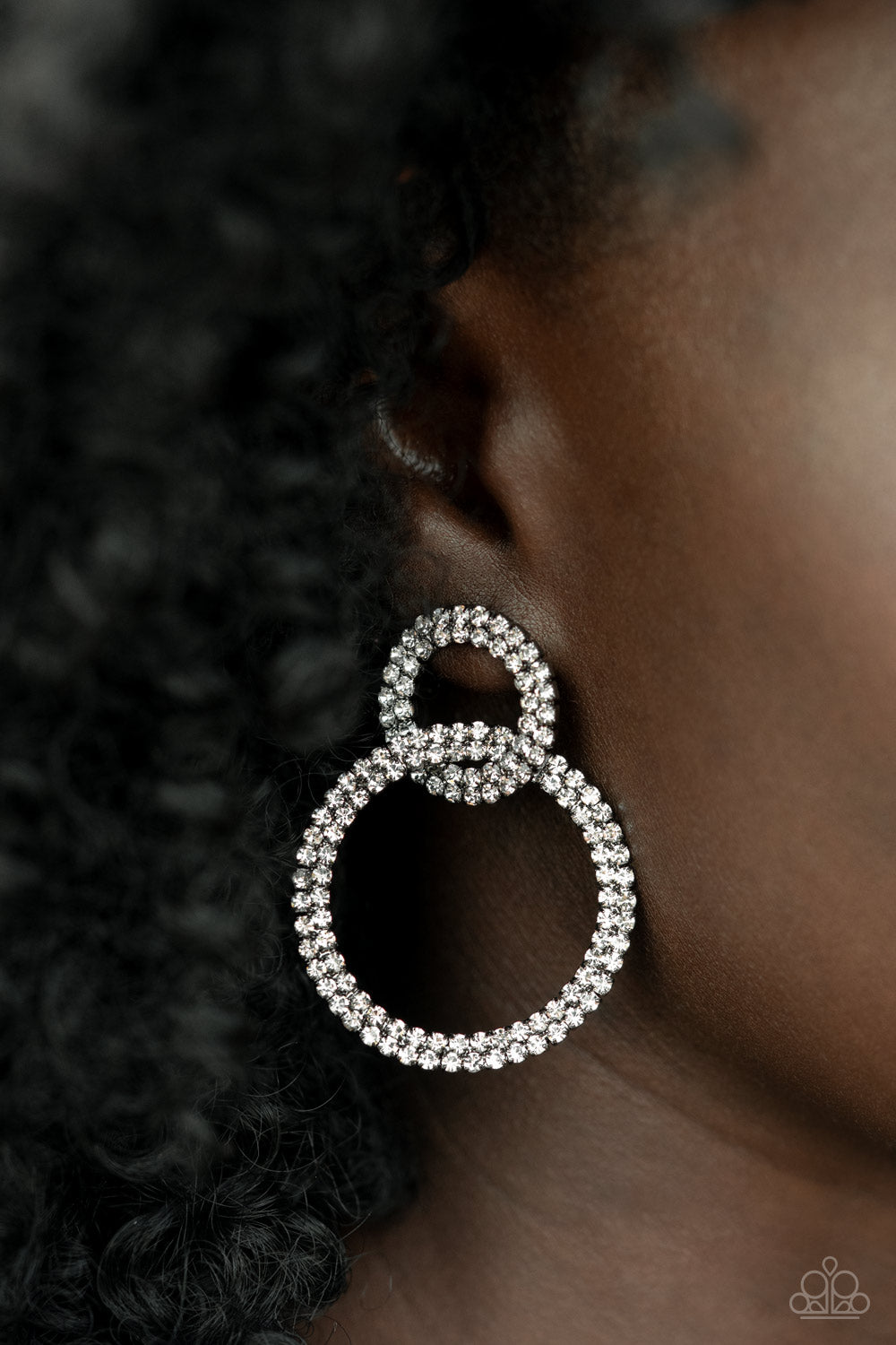 Paparazzi Intensely Icy Black Fishhook Earrings - Life Of The Party Exclusive December 2021