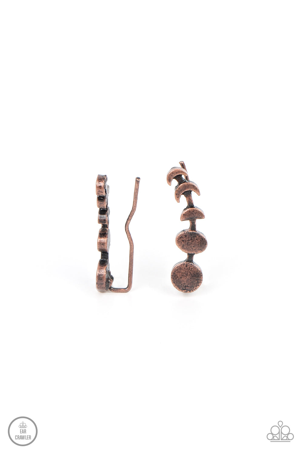 Paparazzi It's Just A Phase Copper Ear Crawler Earrings - P5PO-CRCP-036XX