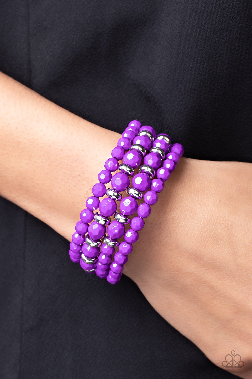 Paparazzi It's a Vibe Purple Coil Bracelet - P9WH-PRXX-268XX