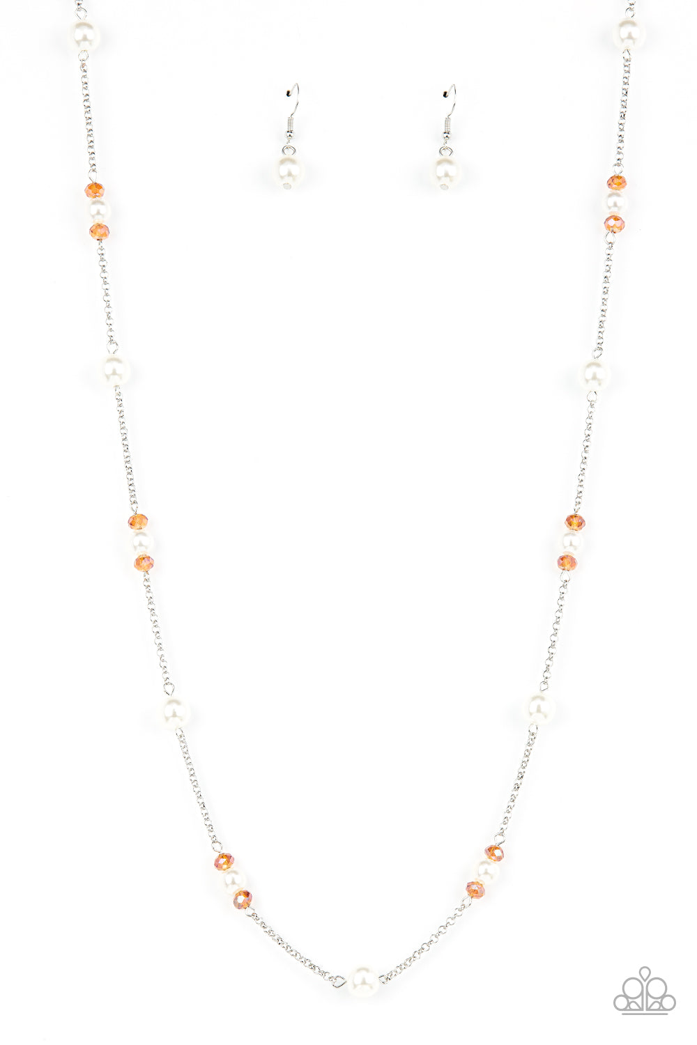 Paparazzi Keep Your Eye On The BALLROOM Orange Long Necklace - P2WH-OGXX-246XX