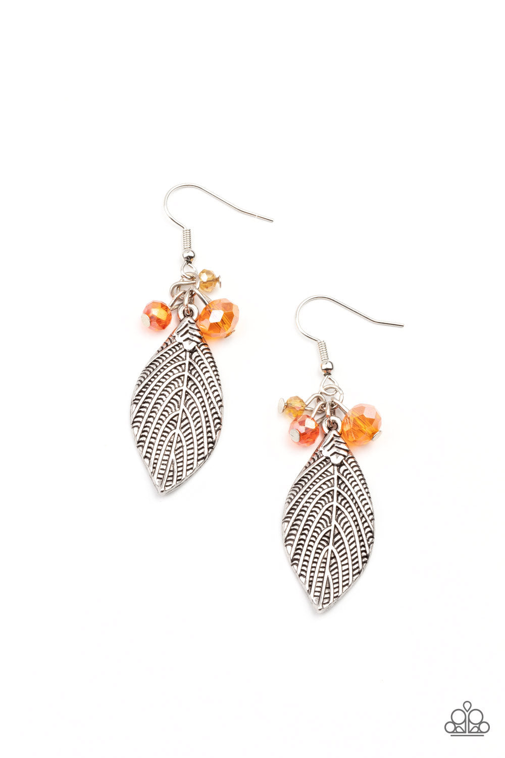 Paparazzi LEAF It To Fate Orange Fishhook Earrings - P5WH-OGXX-156XX