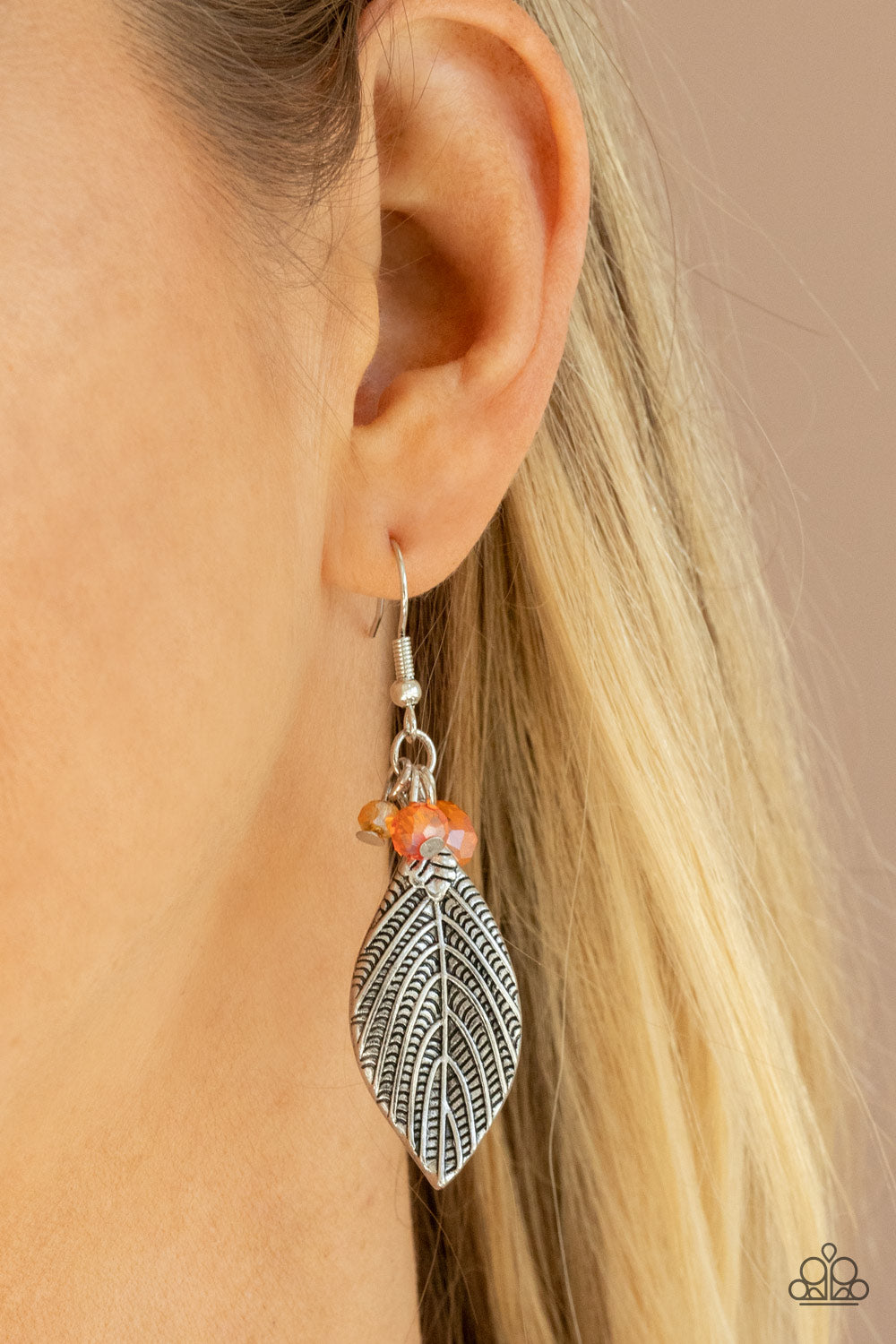 Paparazzi LEAF It To Fate Orange Fishhook Earrings - P5WH-OGXX-156XX