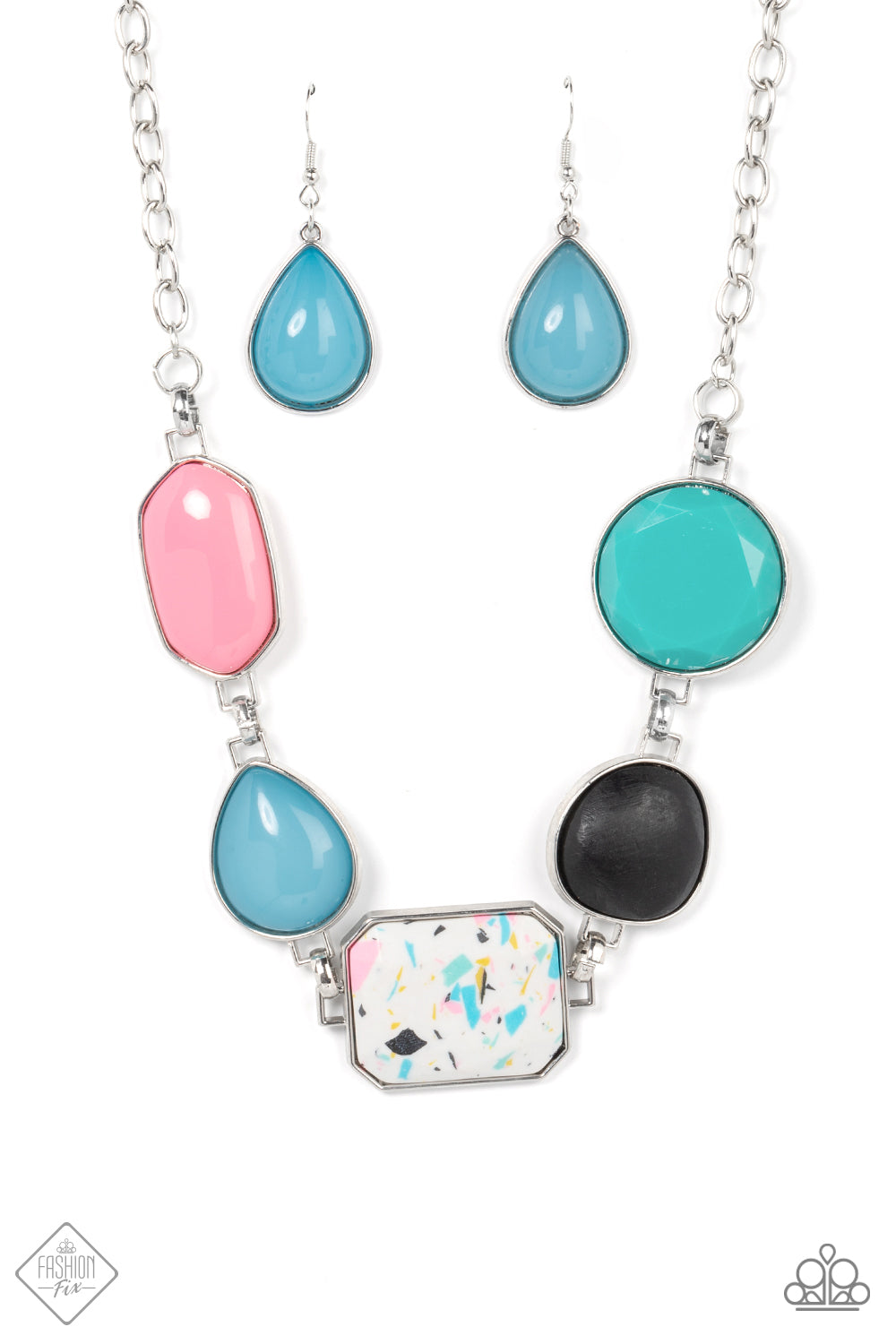 Paparazzi Let The Adventure Begin Multi Short Necklace - Fashion Fix Sunset Sightings February 2022