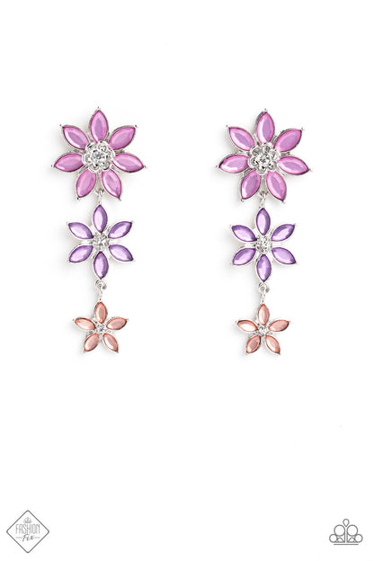 Paparazzi Let's Get it GARLAND Multi Post Earrings - Fashion Fix Glimpses of Malibu March 2023 GM-0323 - P5PO-MTXX-101NG