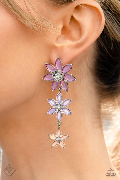 Paparazzi Let's Get it GARLAND Multi Post Earrings - Fashion Fix Glimpses of Malibu March 2023 GM-0323 - P5PO-MTXX-101NG
