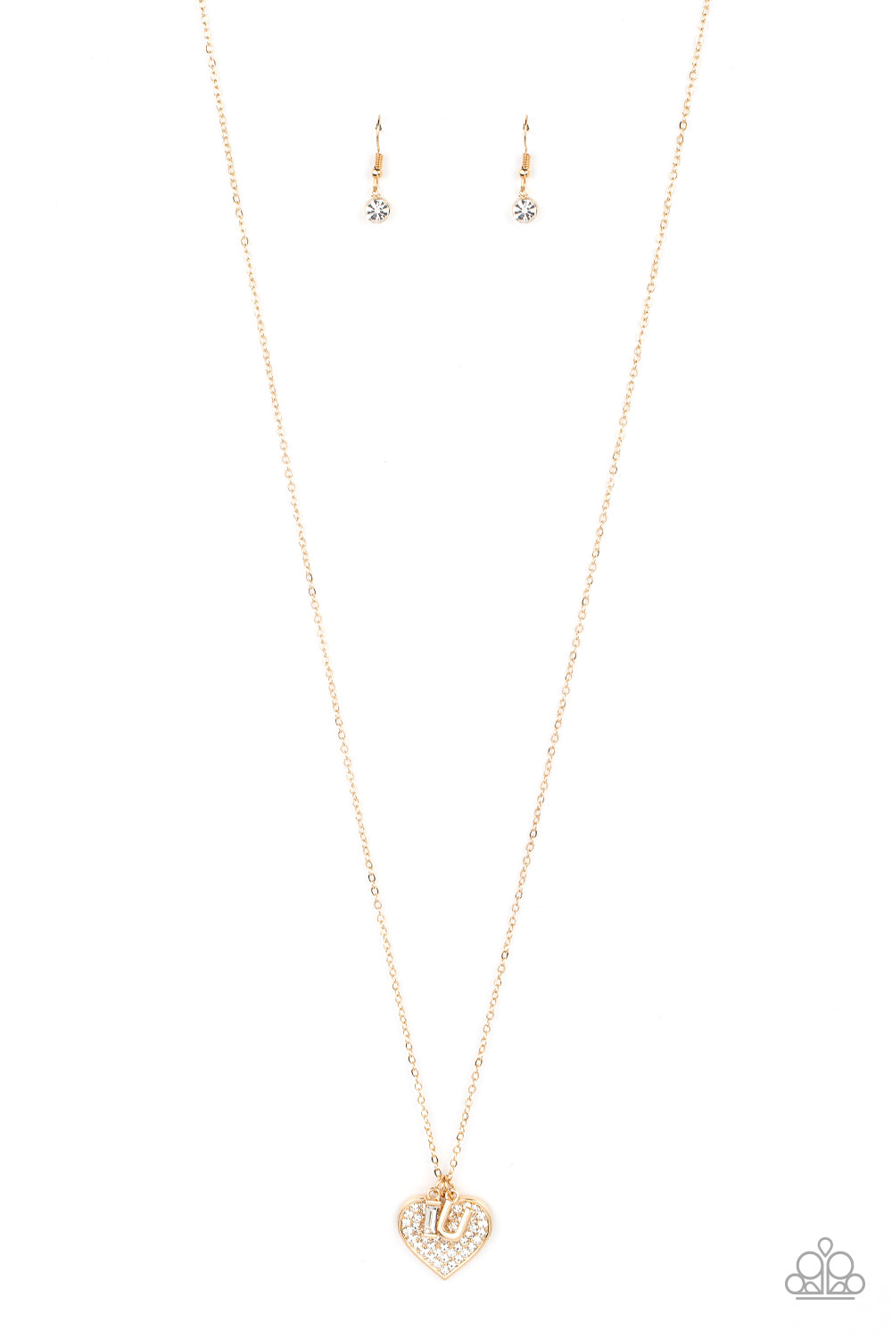 Paparazzi Letters of Love Gold Long Necklace - P2WH-GDXX-169FG