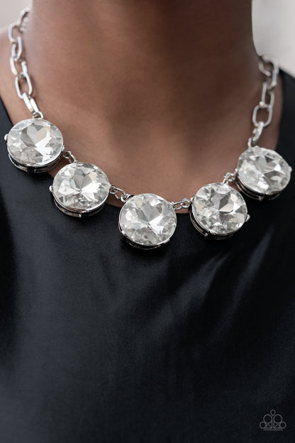 Paparazzi Limelight Luxury White Short Necklace - P2ST-WTXX-115XX